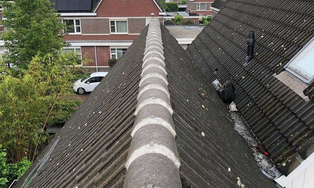 Repareren van nokvorsten in Lekkerkerk